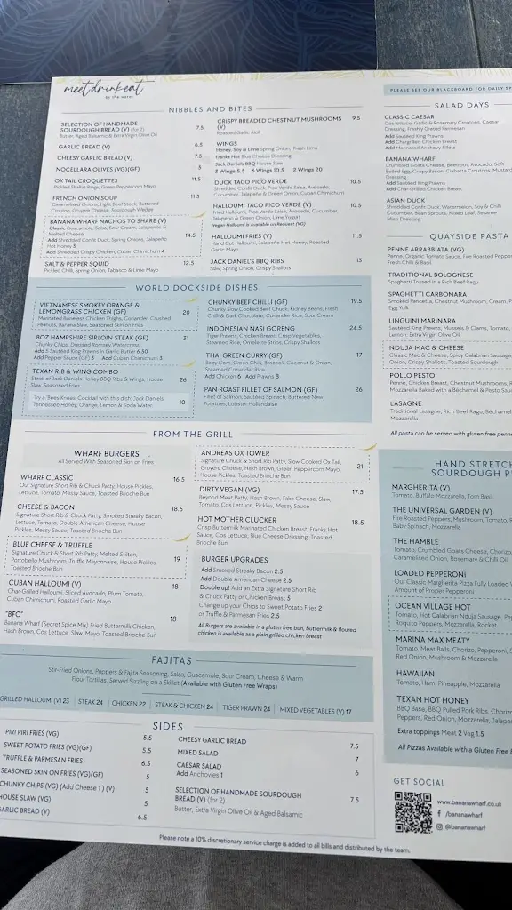 Menu_Banana Wharf Hamble_Bursledon_image_1