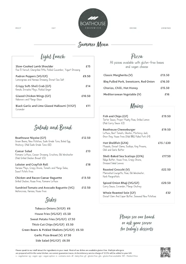 Menu_Boathouse Swanwick_Bursledon_image_1