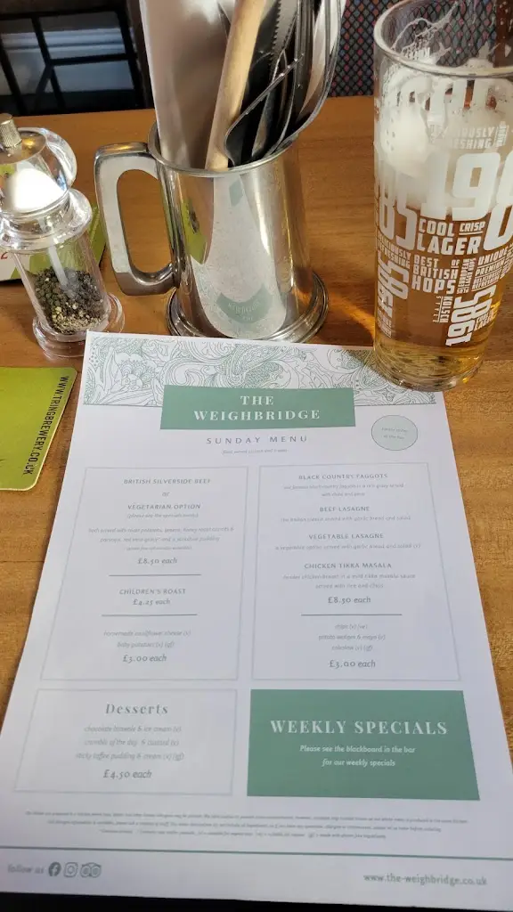 Menu_The Weighbridge Inn_Alvechurch_imagen_3