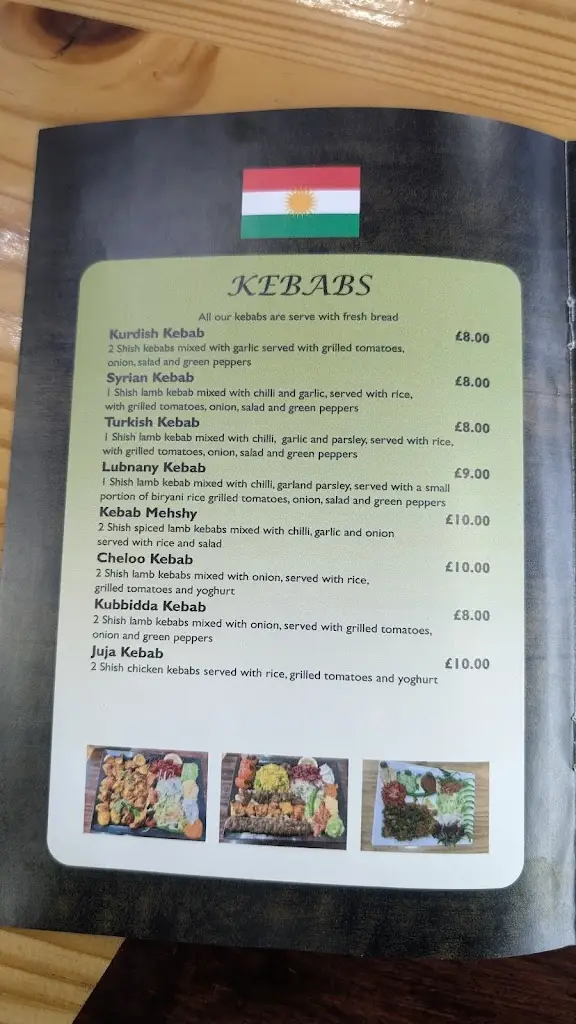 Menu_Kurdistan Restaurant_Burngreave_image_1