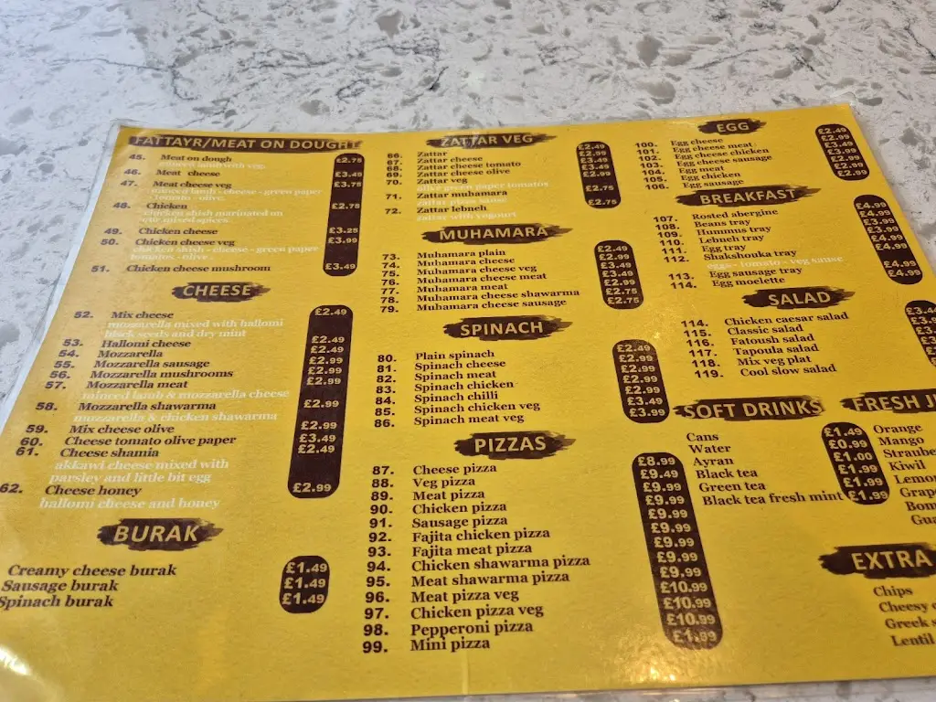 Menu_Damascus grill_Burngreave_image_1