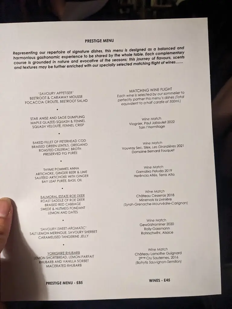 Menu_The Old Vicarage_Burngreave_immagine_1