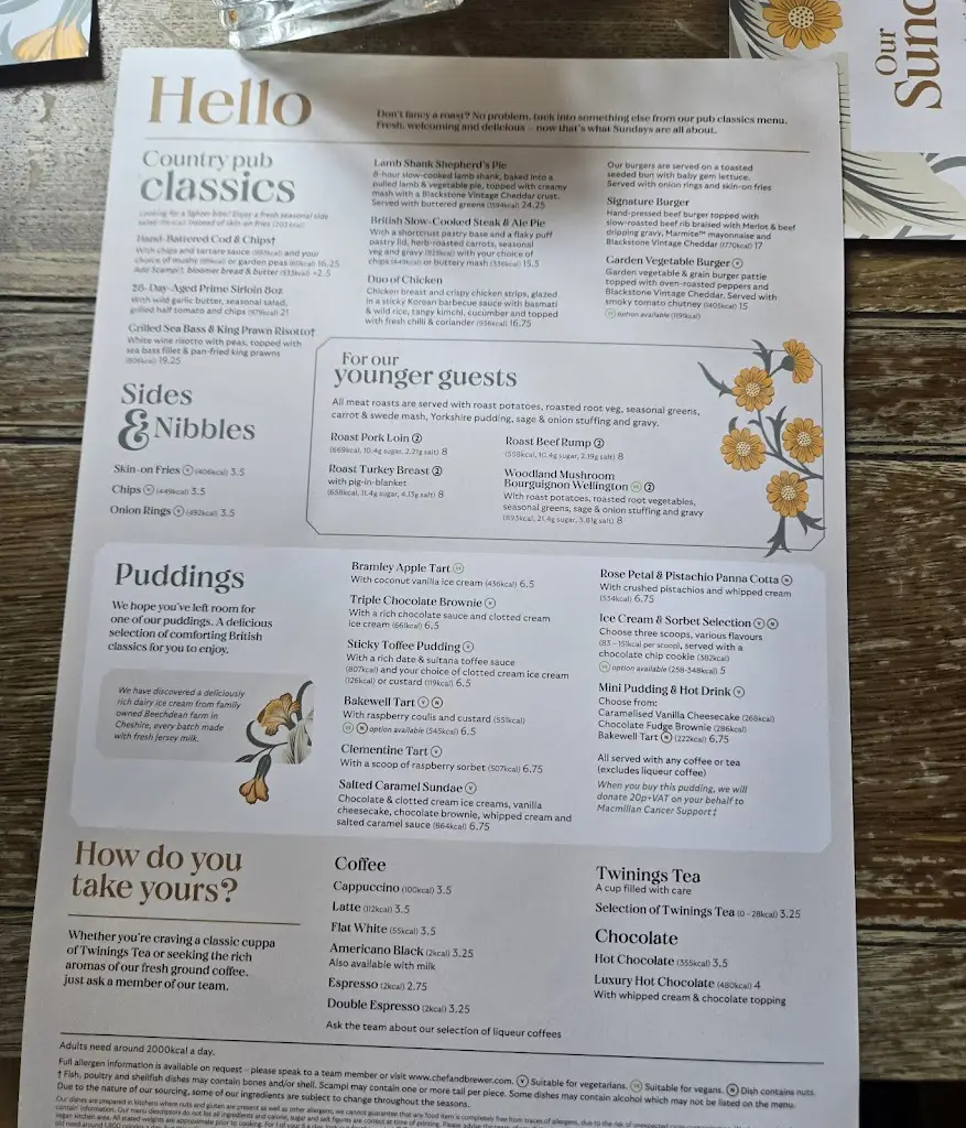 Menu_Peacock Inn_Alvechurch_image_4