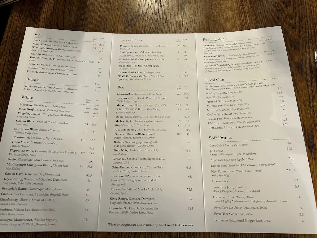Menu_The White Hart_Cadnam_image_2