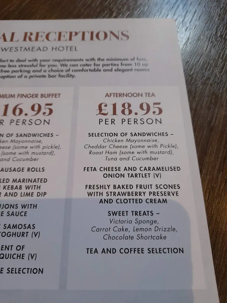 Menu_Restaurant at Westmead Hotel_Alvechurch_immagine_2