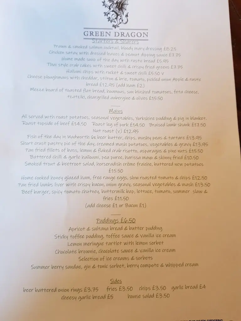 Menu_Green Dragon_Cadnam_image_4