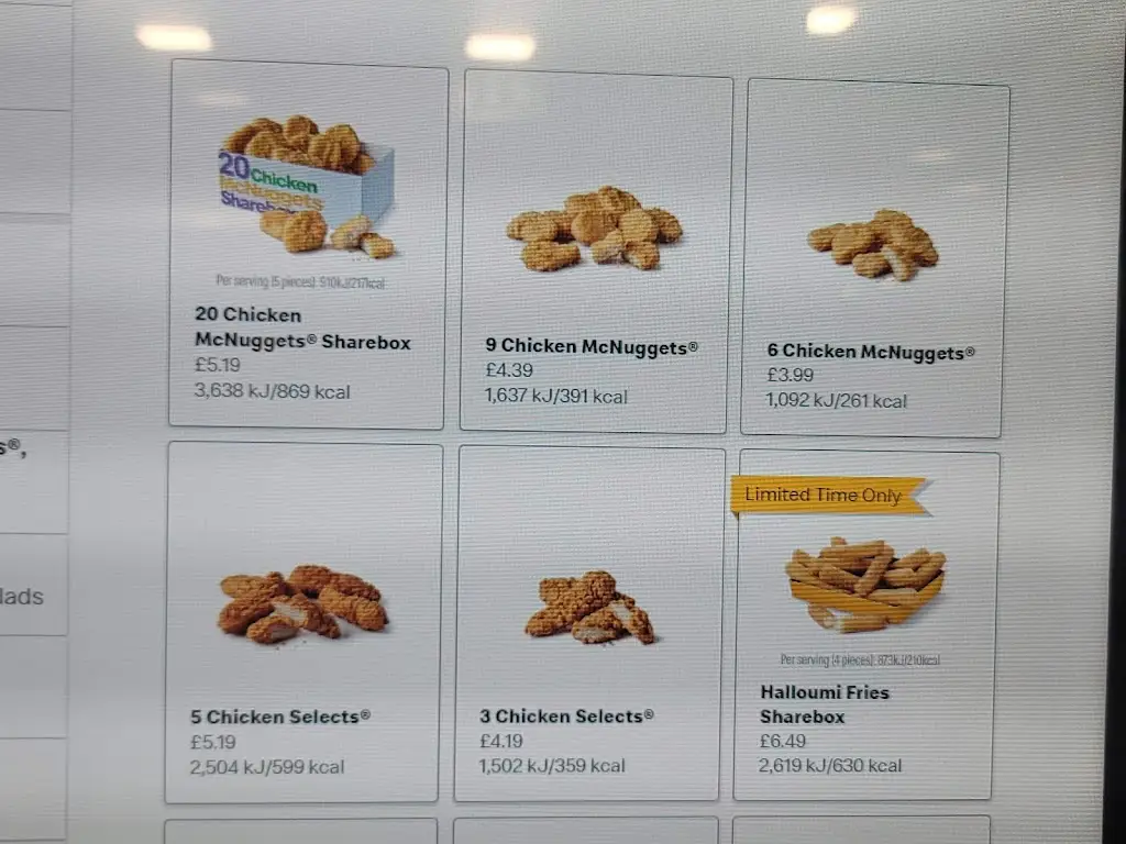 Menu_McDonald's_Burtonwood_image_2