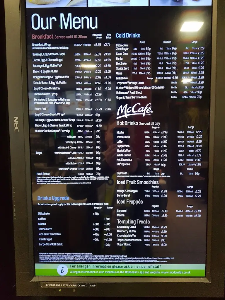 Menu_McDonald's_Burtonwood_image_4