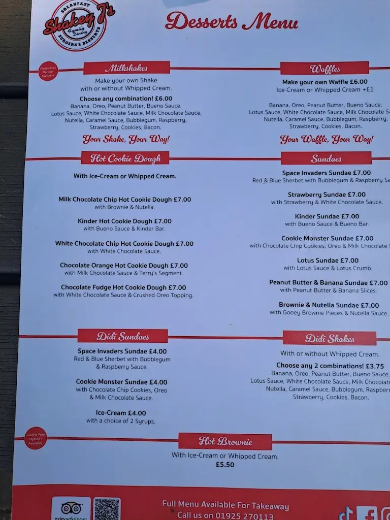 Menu_Shakey J's Family Dining_Burtonwood_immagine_1