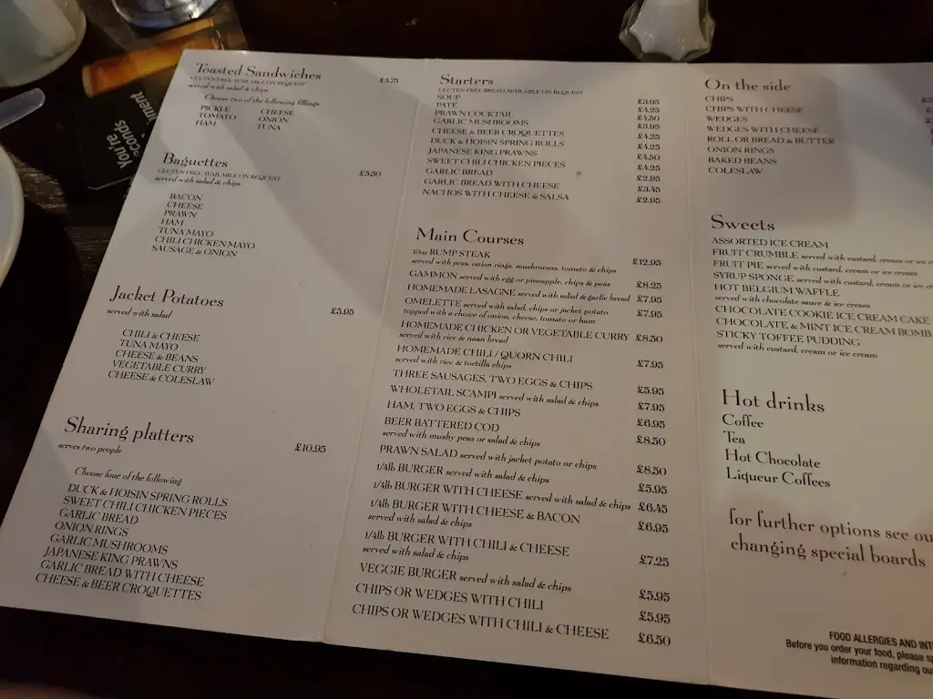 Menu_The Stirrup Cup_Burton Latimer_image_1