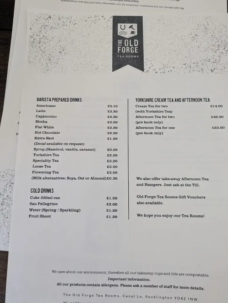 Menu_The Old Forge Tea Room_Burton Latimer_image_3