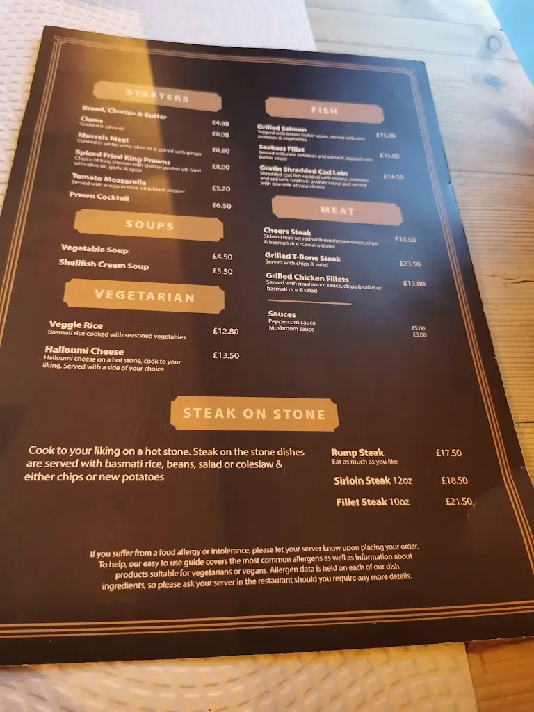 Menu_Cheers Restaurant_Bury St Edmunds_image_1
