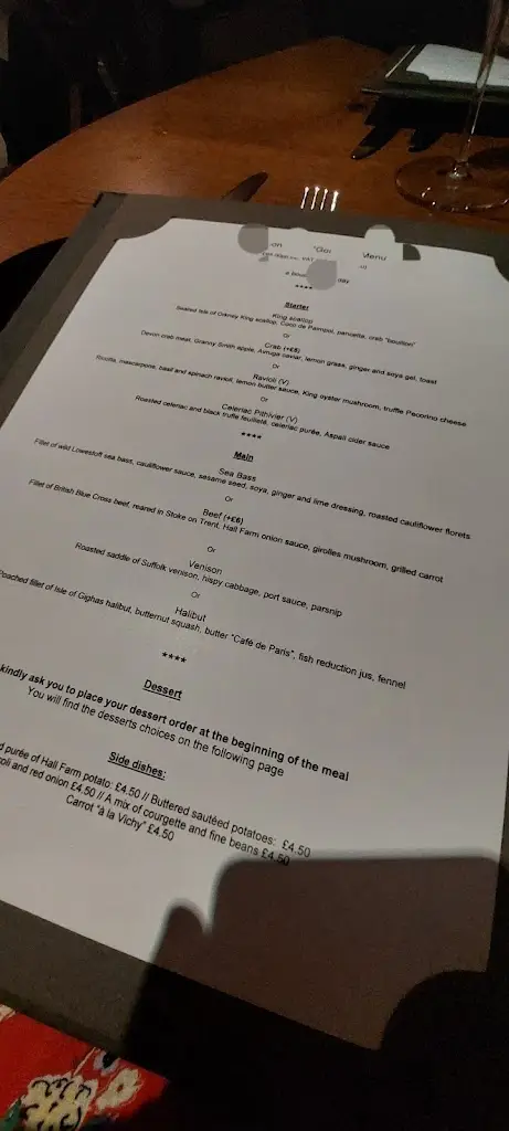 Menu_La Maison Bleue_Bury St Edmunds_image_1