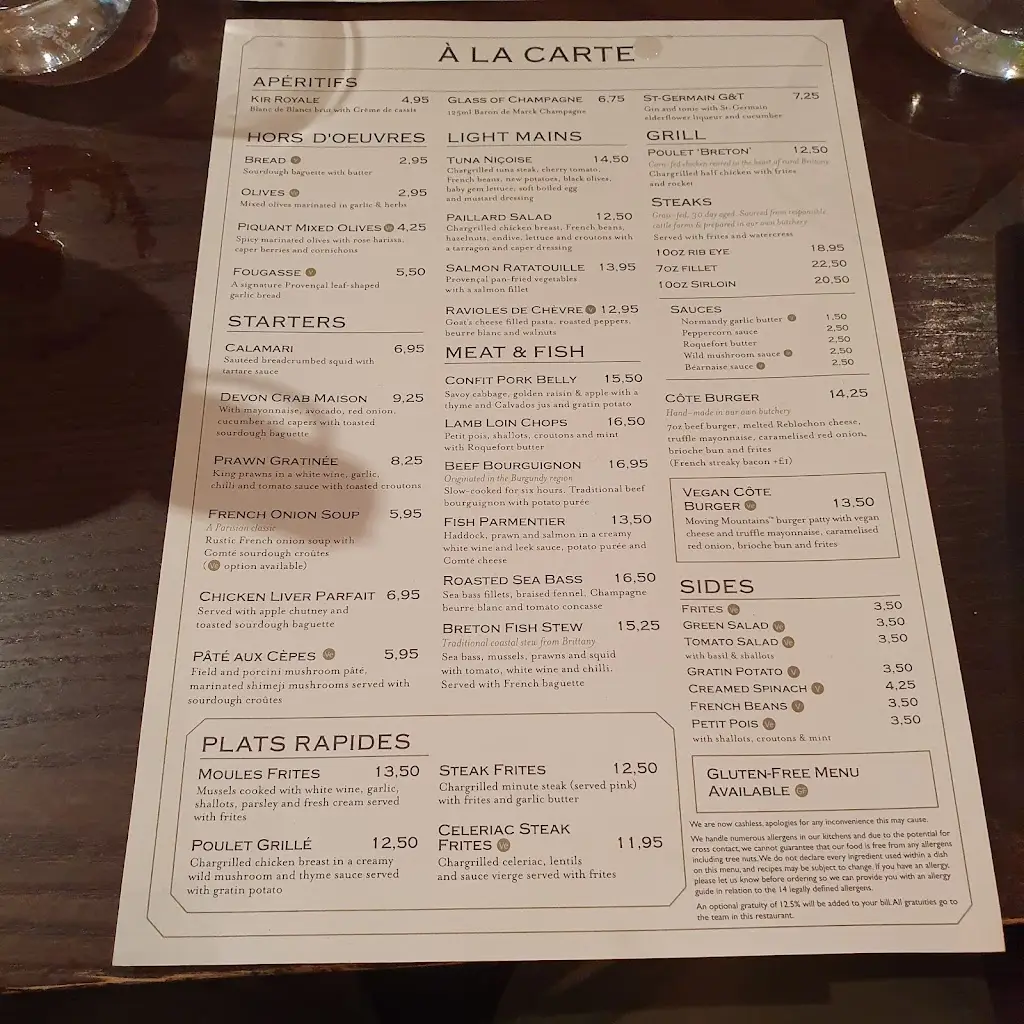 Menu_Côte Bury St Edmunds_Bury St Edmunds_image_3