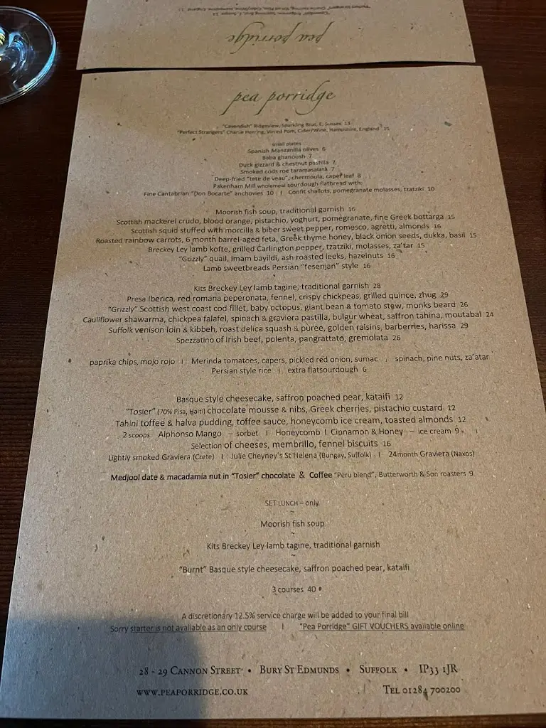 Menu_Pea Porridge_Bury St Edmunds_image_4