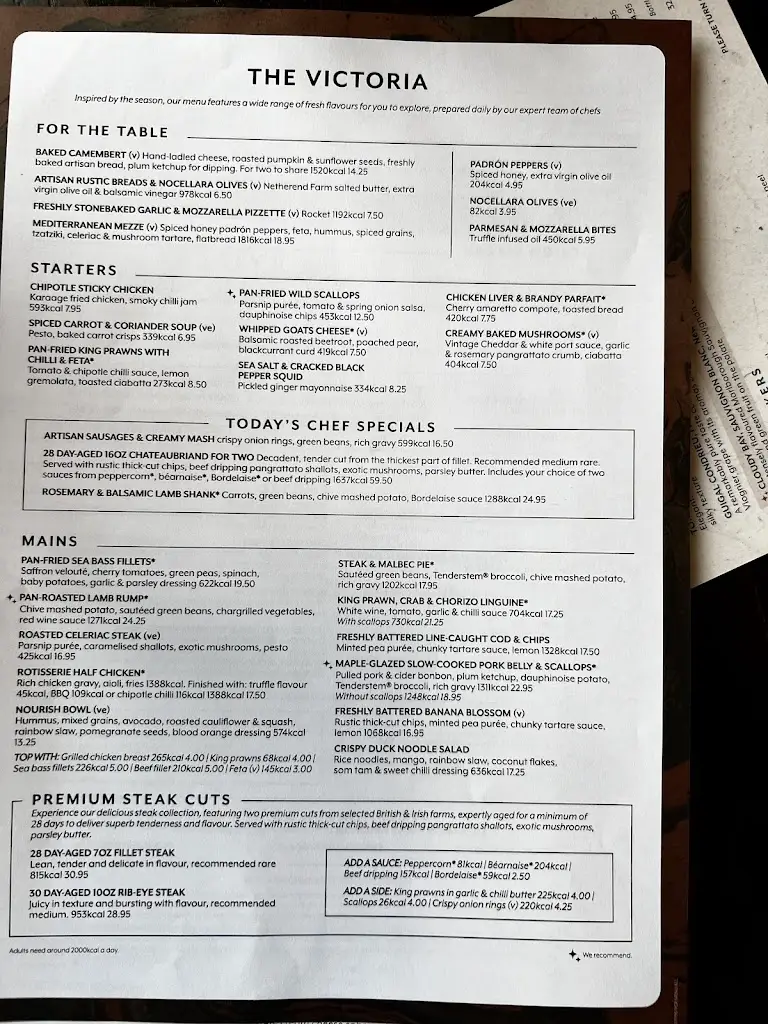 Menu_The Victoria_Alvechurch_image_1