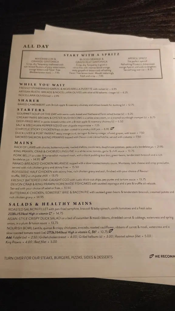 Menu_The Victoria_Alvechurch_image_3