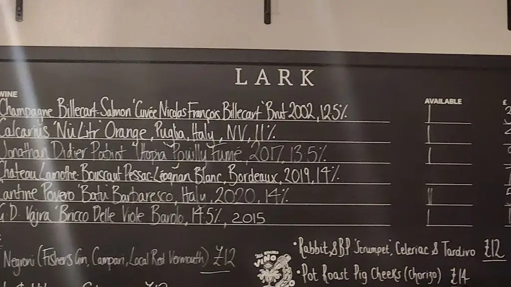 Menu_Lark_Bury St Edmunds_image_2