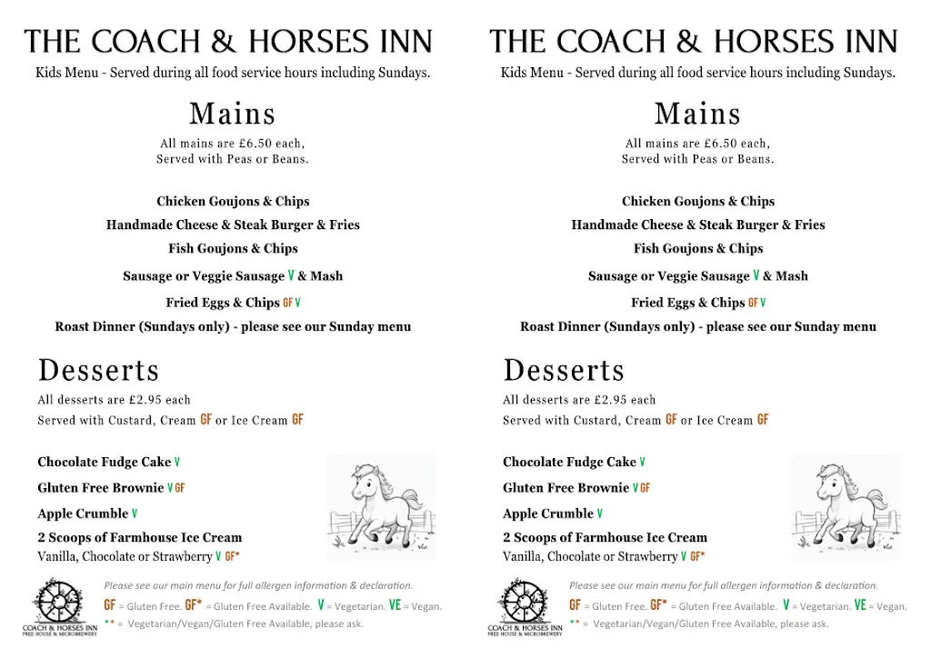 Menu_Coach and Horses Inn_Alvechurch_image_1