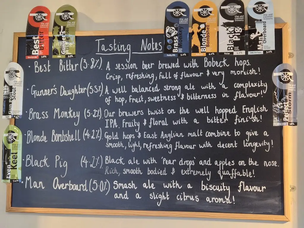 Menu_The Old Cannon Brewery_Bury St Edmunds_image_1