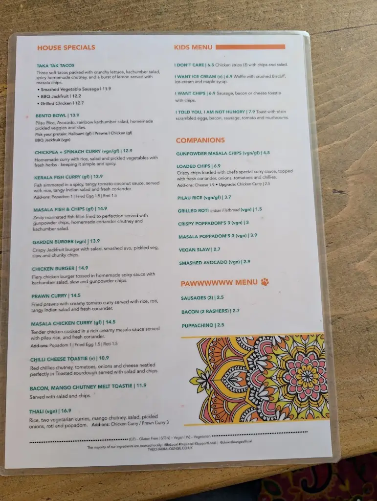 Menu_The Chakra Lounge_Buxton_image_2