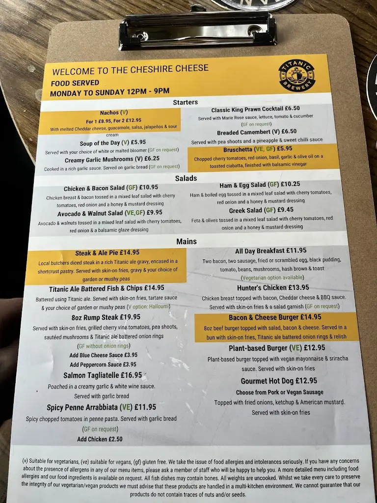 Menu_The Cheshire Cheese_Buxton_image_3