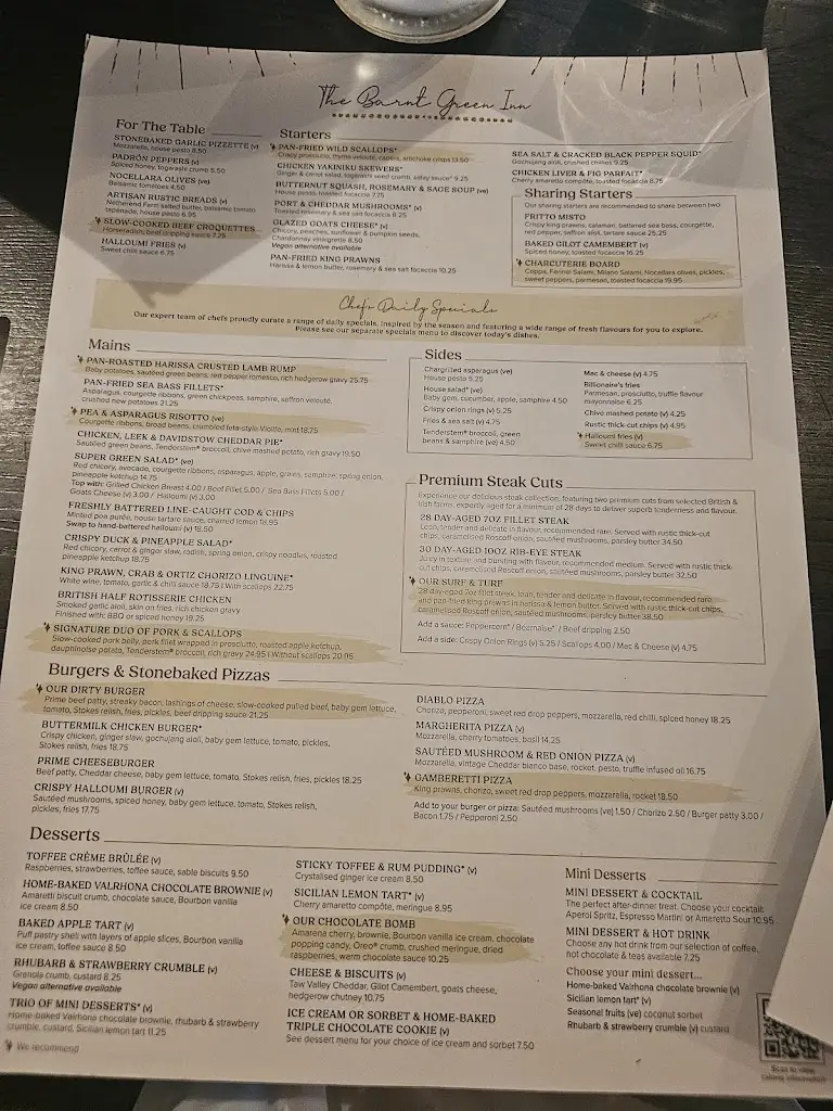 Menu_Barnt Green Inn_Alvechurch_image_1