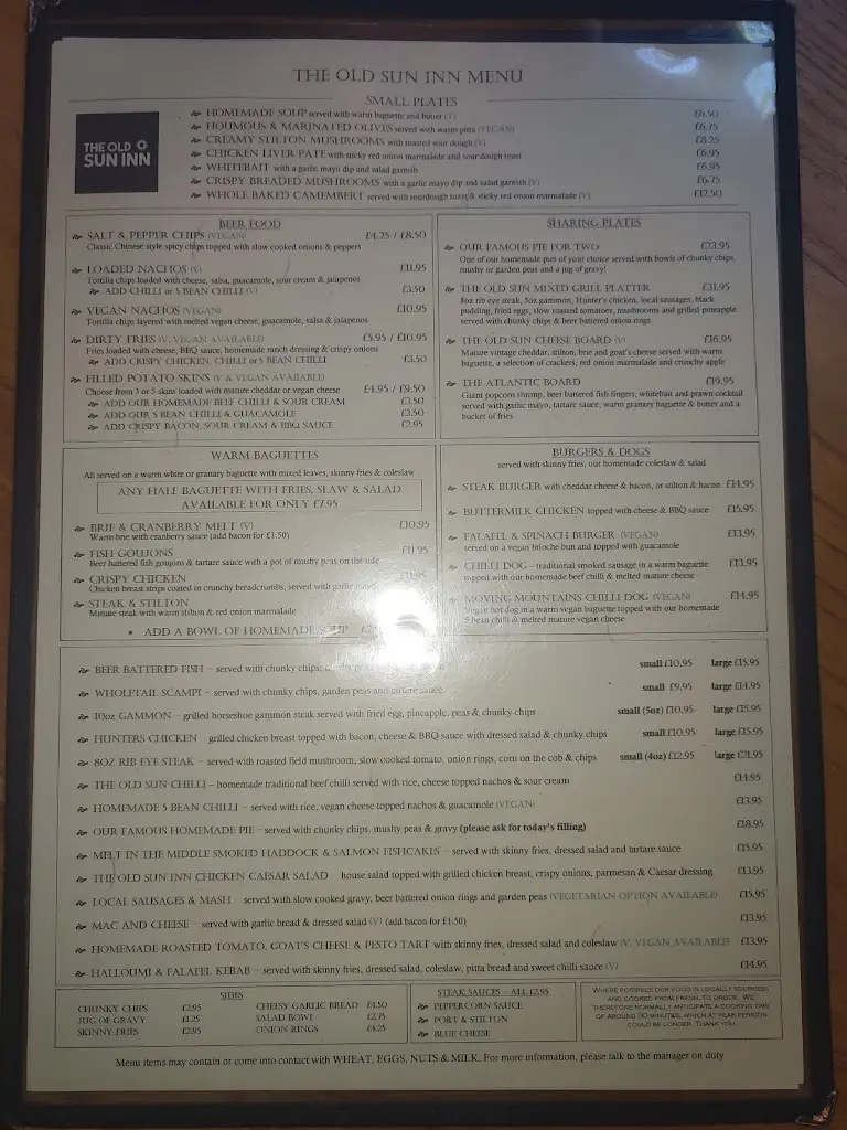 Menu_The Old Sun Inn_Buxton_image_3