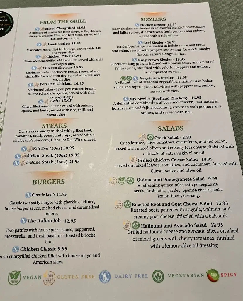 Menü_The Farmers Arms_Burscough_Bild_2