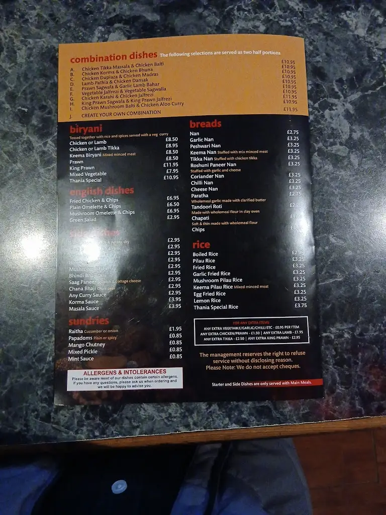 Menu_Thania Spice_Alvechurch_image_3