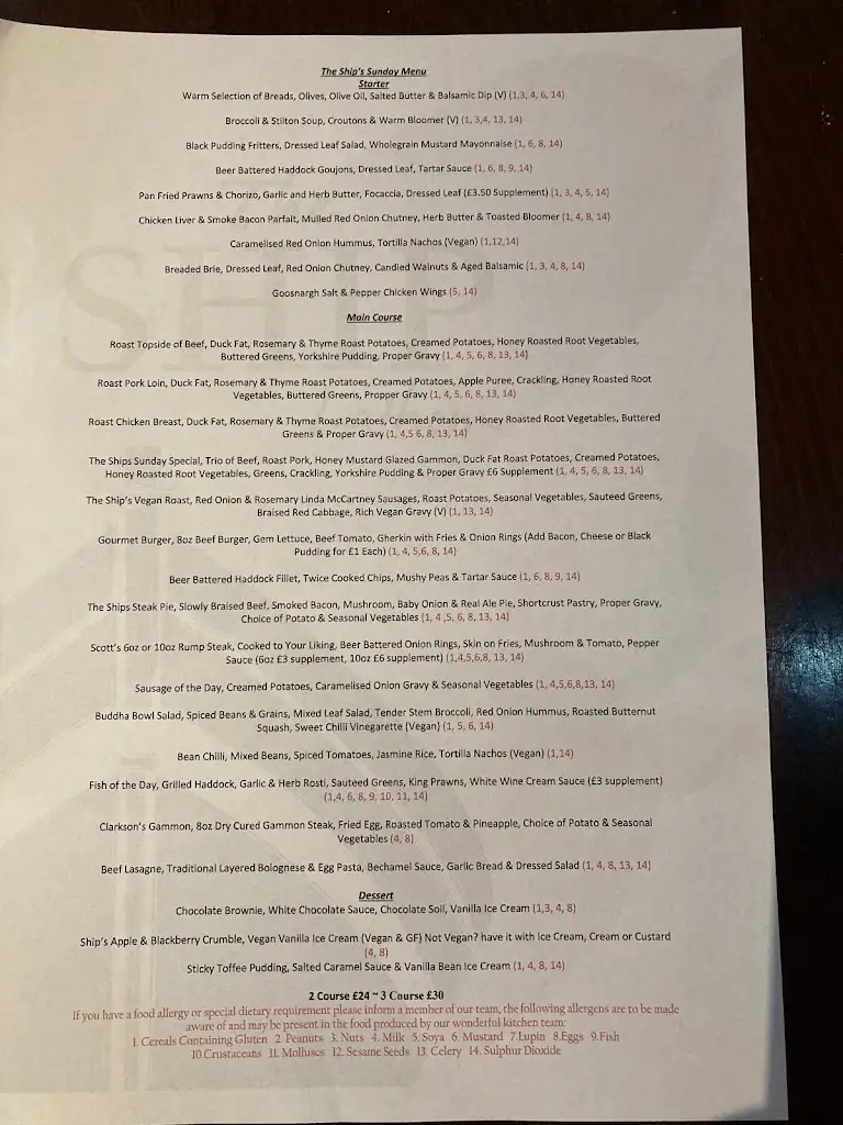 Menu_The Ship at Lathom_Burscough_image_4