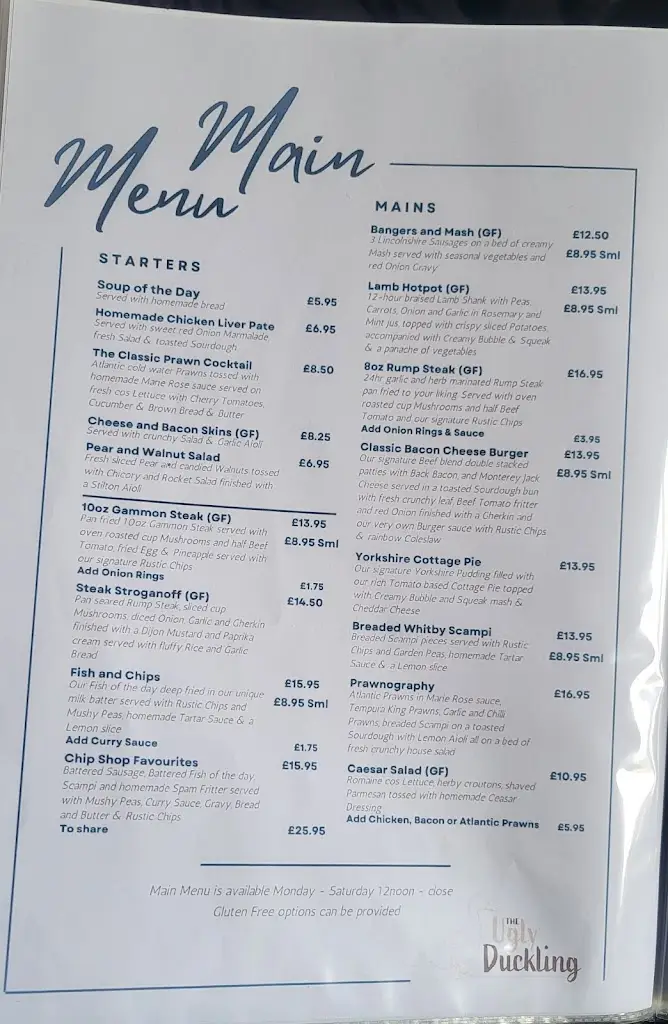 Menu_Caistor Lakes restaurant_Caistor_imagen_1