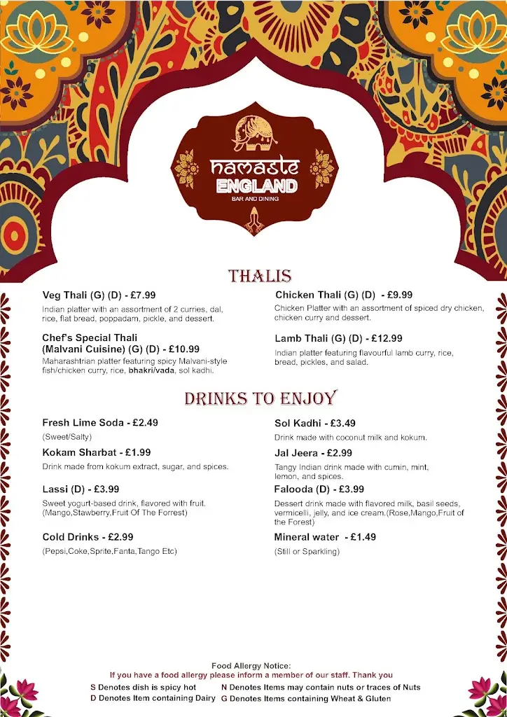 Menu_Namaste England_Alvechurch_image_3