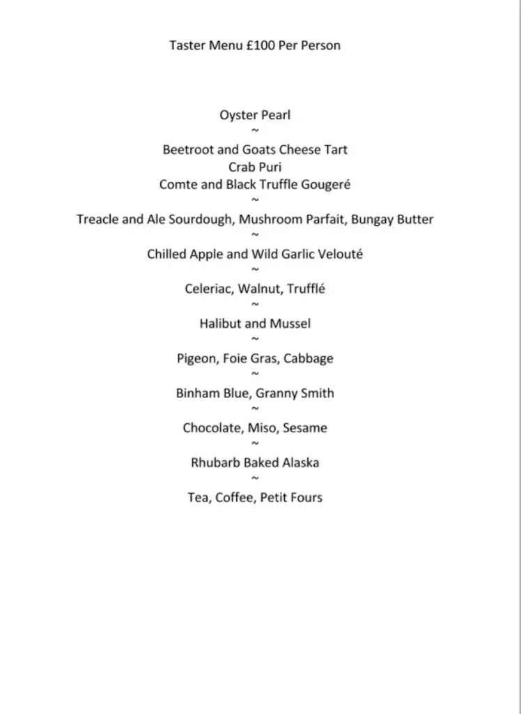 Menu_Mark Poynton at Caistor Hall_Caistor_image_3