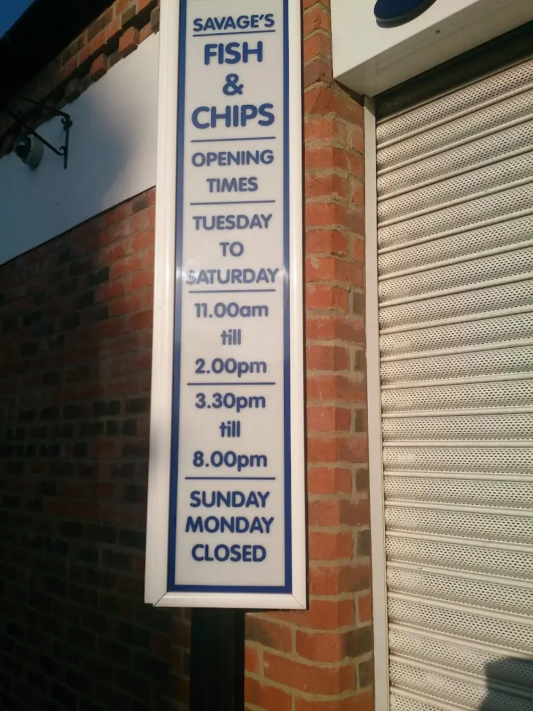 Menu_Savage's Fish & Chips_Caistor_image_2