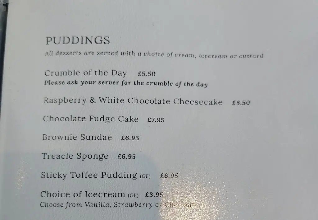 Menu_The Marrowbone & Cleaver_Caistor_immagine_1