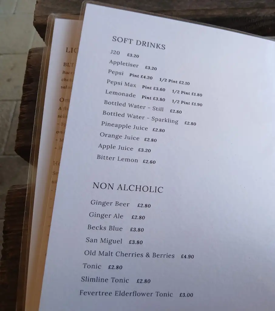 Menu_The Marrowbone & Cleaver_Caistor_immagine_4