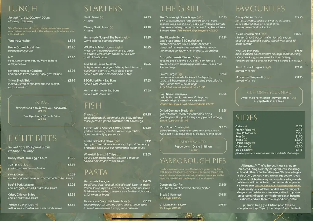 Menu_Yarborough Arms_Caistor_image_2