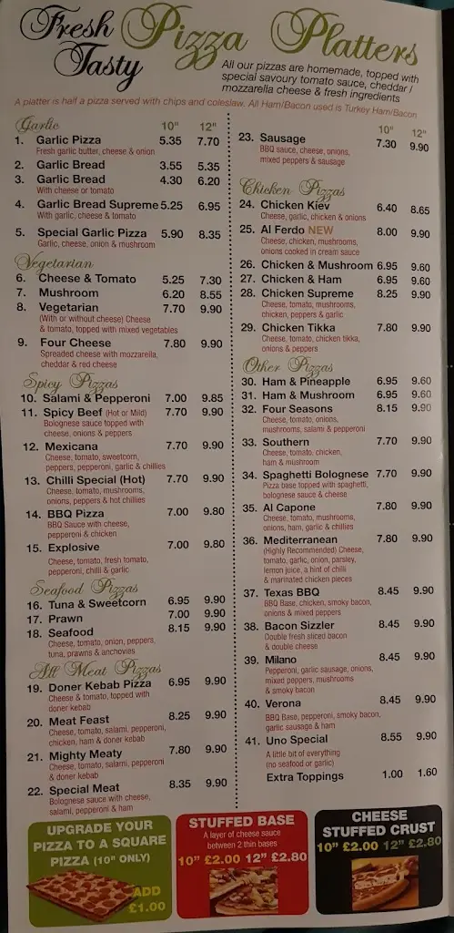 Menu_Pizza Uno_Caistor_image_4