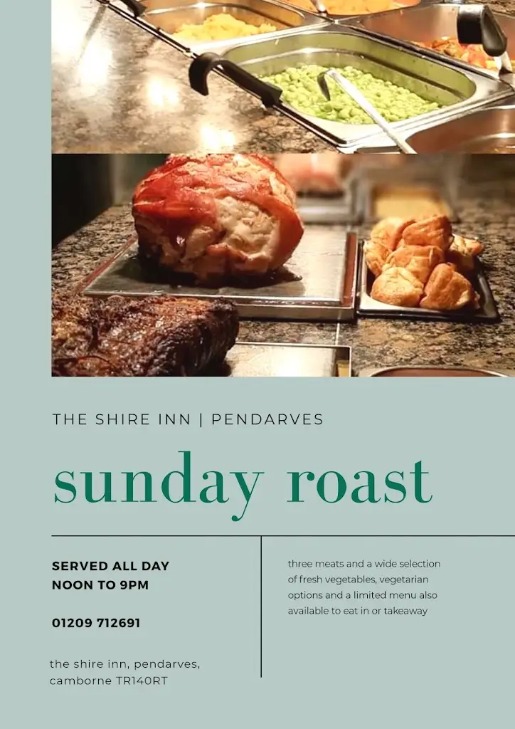 Menü_The Shire Inn_Camborne_Bild_1