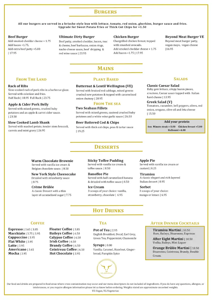 Menu_Golden Bull Steakhouse_Camberley_image_1