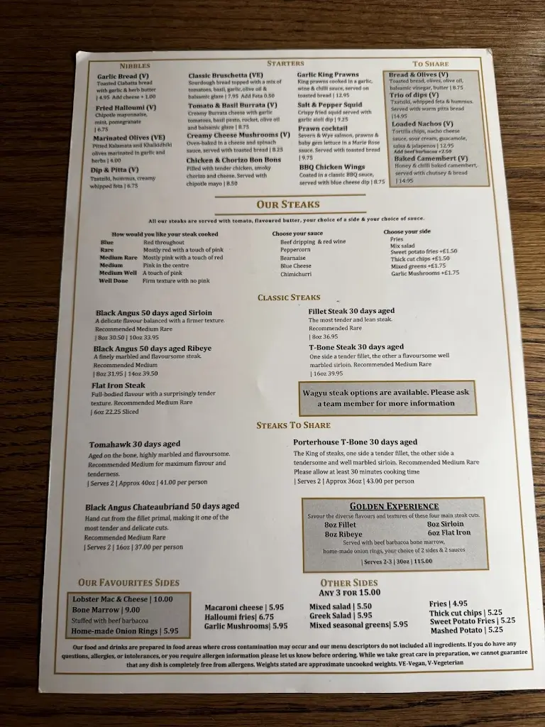 Menu_Golden Bull Steakhouse_Camberley_image_2