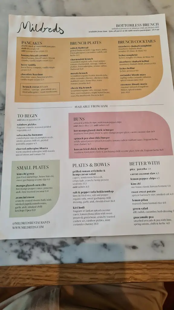 Menu_Mildreds Camden_Camden Town_image_3