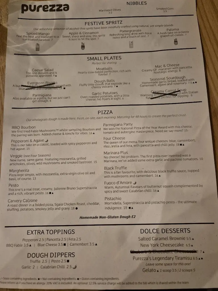 Menu_Purezza Camden_Camden Town_image_1