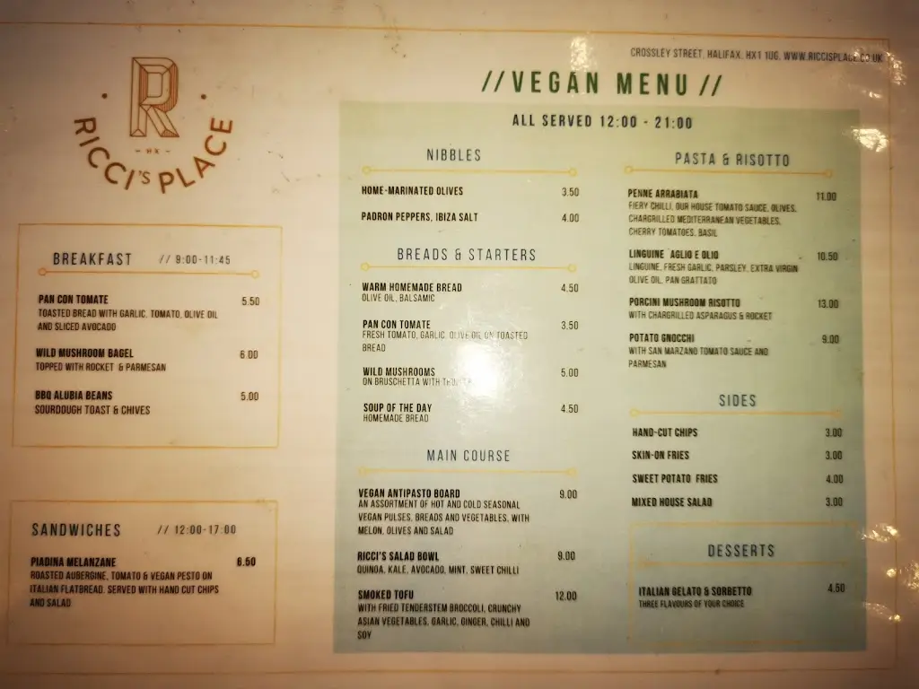 Menu_Ricci’s Place_Calderdale_image_4