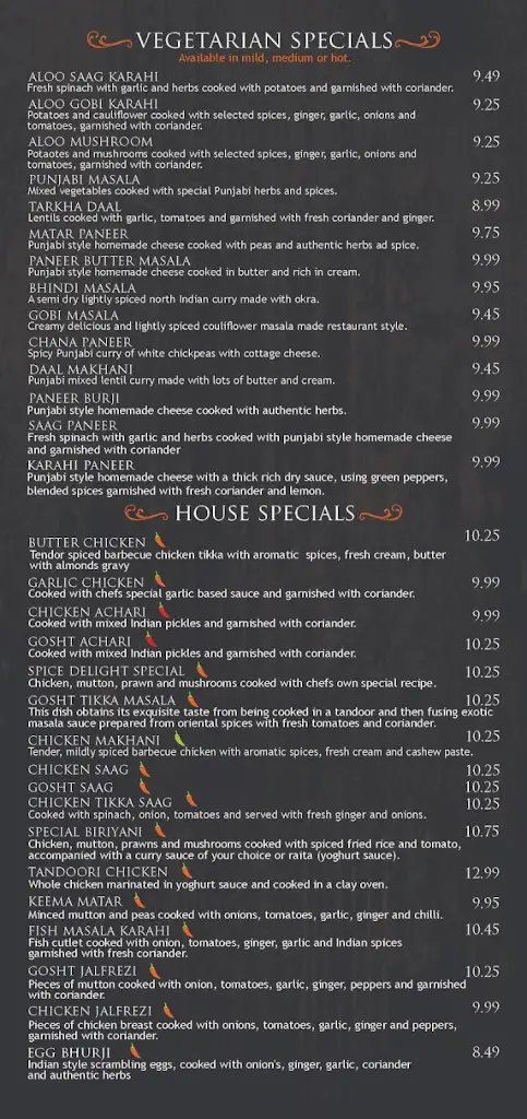 Menu_Spice Delight Restaurant & Bar_Calderdale_image_4