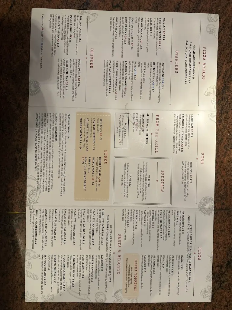 Menu_Julio’s - Italian Restaurant_Calderdale_image_2