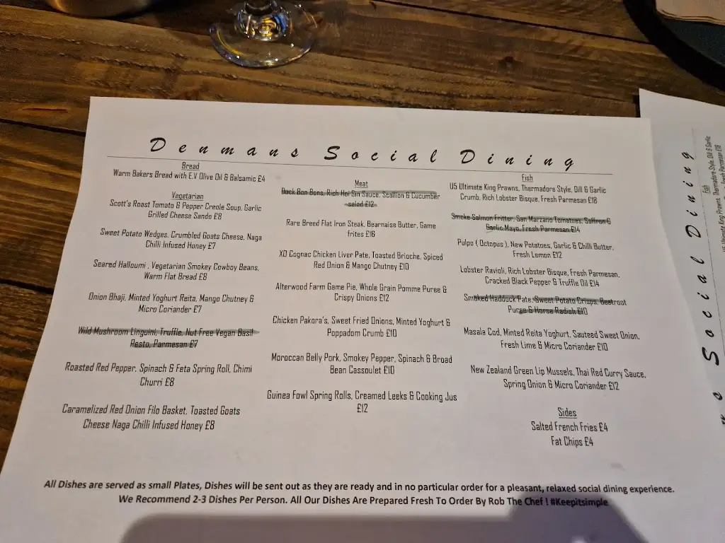 Menu_Denmans Restaurant_Calderdale_image_4