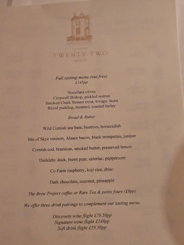 Menu_Restaurant Twenty Two_Cambridgeshire_image_3