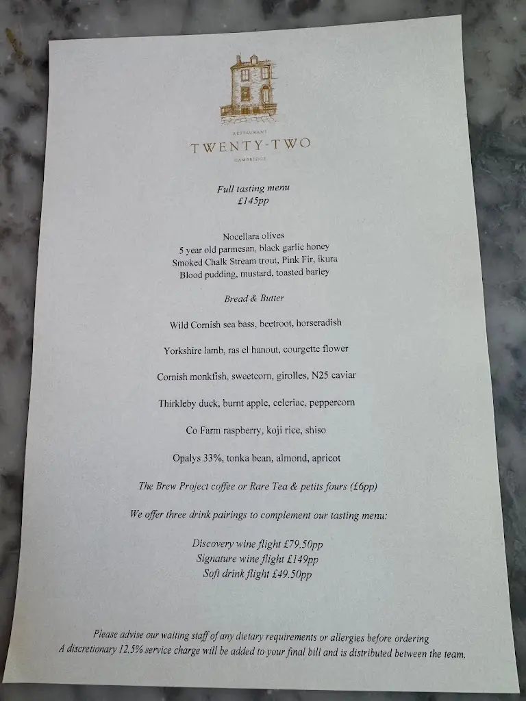 Menu_Restaurant Twenty Two_Cambridgeshire_image_4